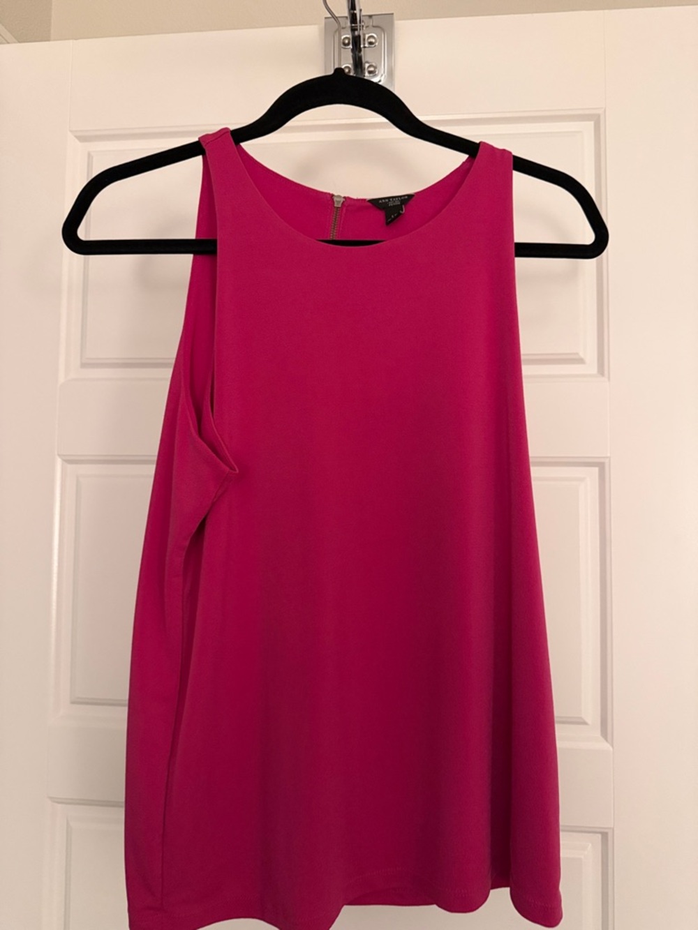Ann Taylor Petite Fuchsia Sleeveless Dress Top